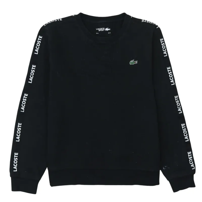 Lacoste 90's Lightweight Crew Neck Sweatshirt Medium Black sold by Vintage Club
