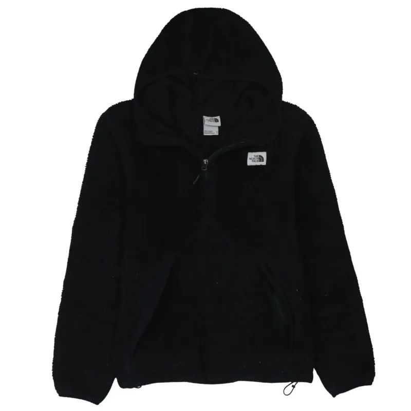 The North Face Black Fleece Hoodie Men’s Medium Embroidered Chest Logo Half Zip Pullover made by The North Face