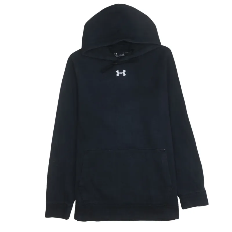 Under Armour 90's Drawstring Pockets Pullover Hoodie Small Black made by Under Armour
