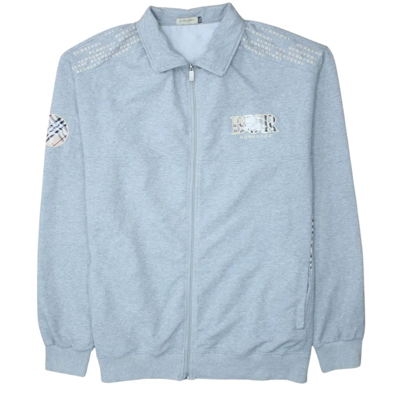 Burberry 90's Lightweight Full Zip Up Sweatshirt XXXXXXLarge (6XL) Grey sold by Vintage Club