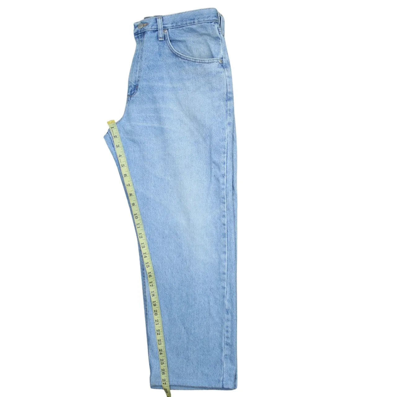 Wrangler 90's Lightwash Straight Leg Baggy Jeans / Pants 34 Blue sold by Vintage Club product image thumbnail 5