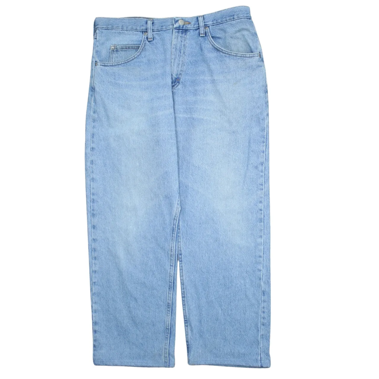 Wrangler 90's Lightwash Straight Leg Baggy Jeans / Pants 34 Blue sold by Vintage Club product image thumbnail 2