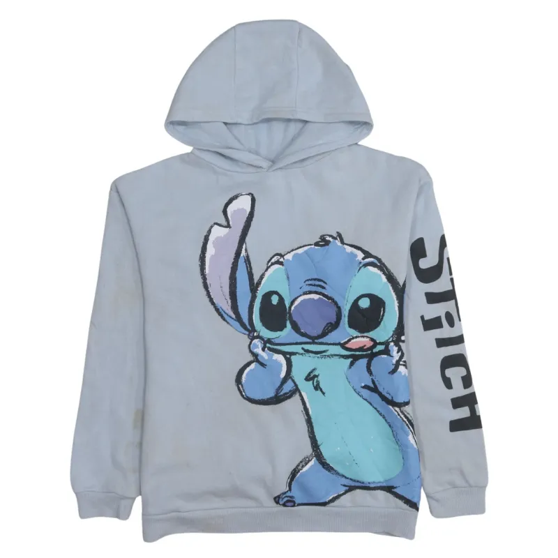 Disney 90's Stitch Pullover Hoodie Small Grey sold by Vintage Club