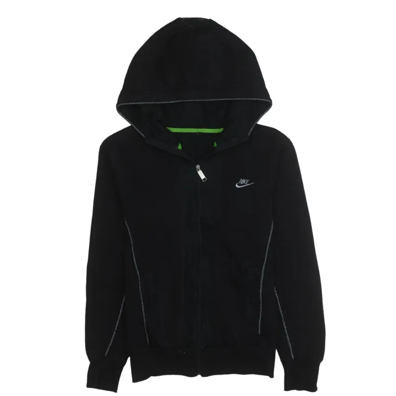 Nike 90's Swoosh Full Zip Up Hoodie Small Black sold by Vintage Club
