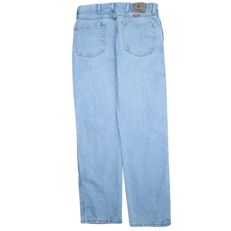 Wrangler 90's Lightwash Straight Leg Baggy Jeans / Pants 34 Blue sold by Vintage Club