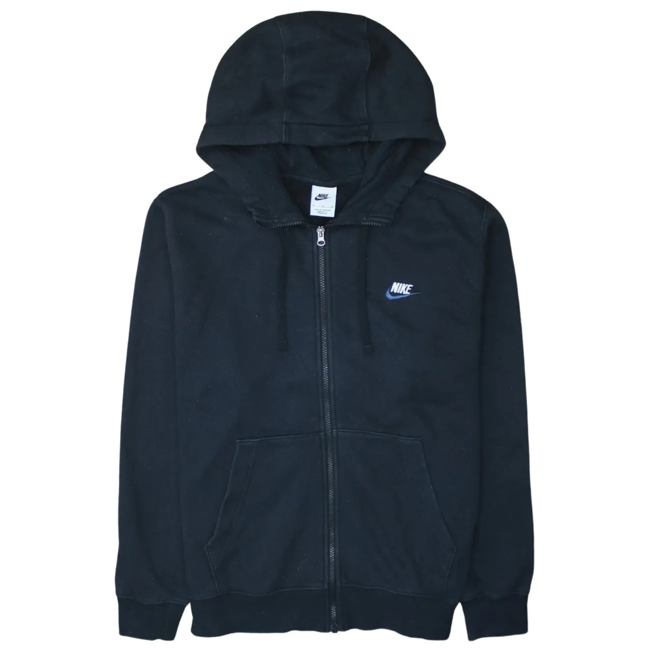 Nike 90's Swoosh Full Zip Up Hoodie Medium Black sold by Vintage Club