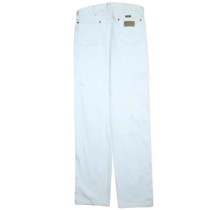 Wrangler 90's Lightweight Straight Leg Baggy Trousers / Pants 35 White sold by Vintage Club