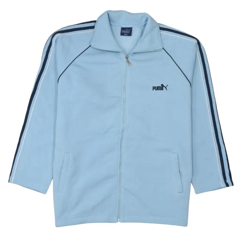 Puma 90's Striped Sleeve Full Zip Up Sweatshirt XXLarge (2XL) Blue sold by Vintage Club