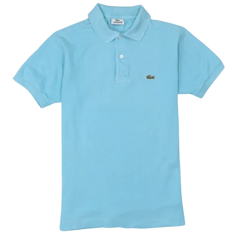 Lacoste 90's Short Sleeves Quarter Button Polo Shirt Small  Blue sold by Vintage Club