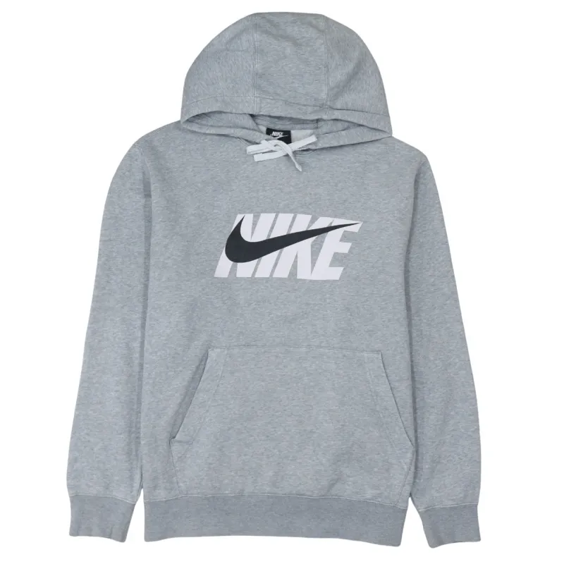 Nike 90's Center Middle Swoosh Pullover Hoodie Large Grey sold by Vintage Club