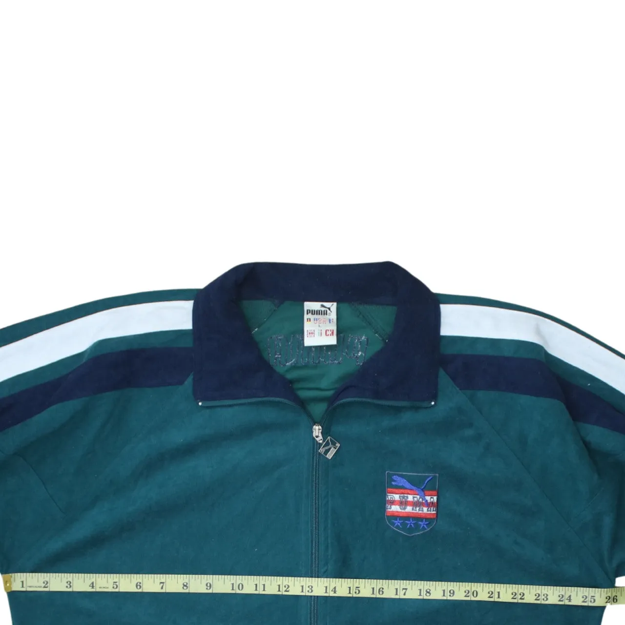 Puma 90's Lightweight Full Zip Up Sweatshirt Large Green sold by Vintage Club product image thumbnail 5