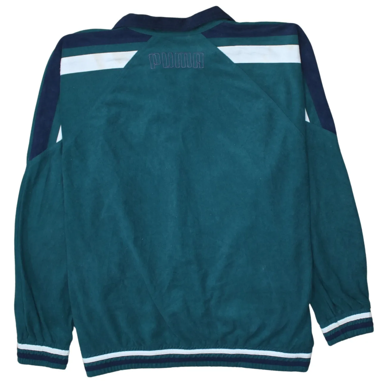 Puma 90's Lightweight Full Zip Up Sweatshirt Large Green sold by Vintage Club product image thumbnail 2