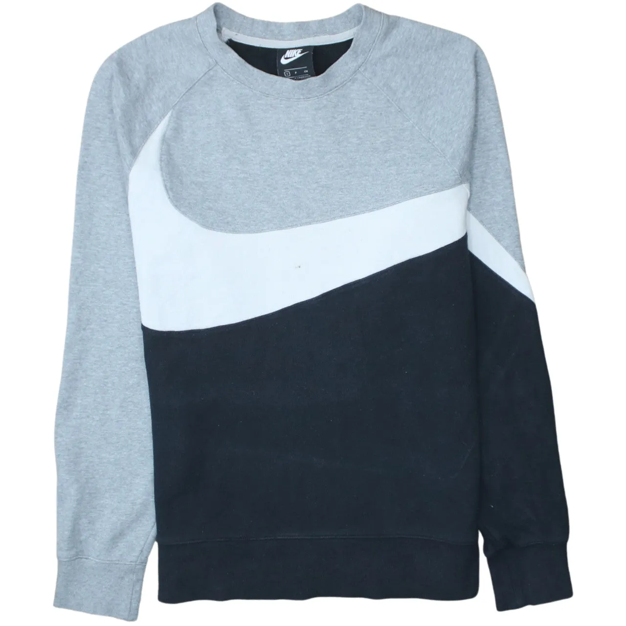 Nike 90's Plain Crew Neck Sweatshirt Small Black sold by Vintage Club