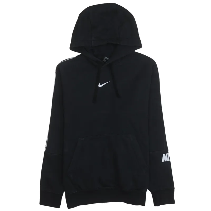Nike 90's Center Middle Swoosh Pullover Hoodie Small Black sold by Vintage Club