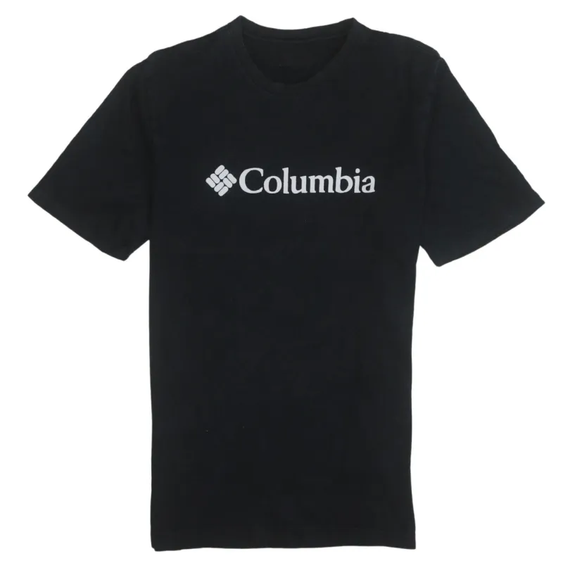 Columbia 90's Spellout Short Sleeves T Shirt Small  Black sold by Vintage Club