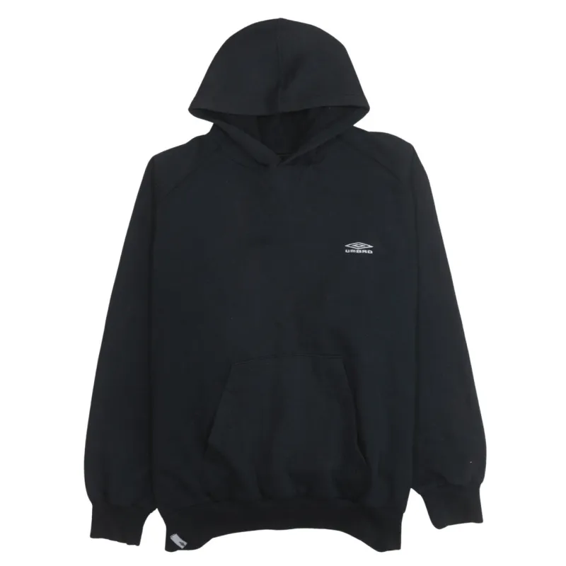 Umbro 90's Drawstring Pockets Pullover Hoodie XLarge Black sold by Vintage Club