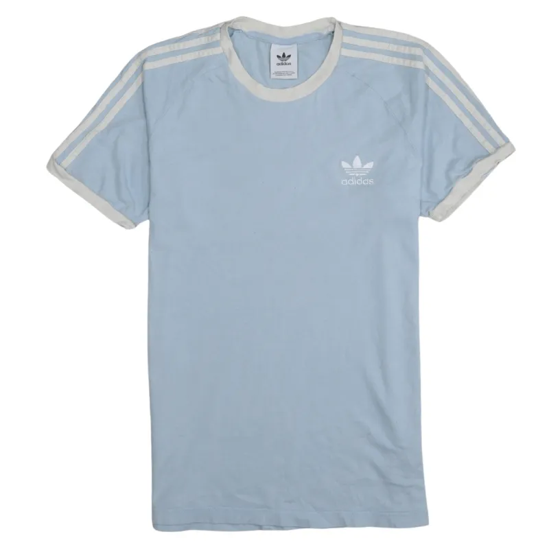 Adidas 90's Short Sleeves Crew Neck T Shirt Small  Blue sold by Vintage Club