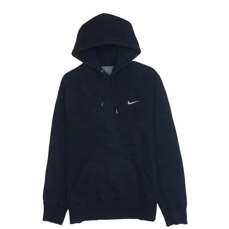 Nike 90's Swoosh Pullover Hoodie Large Navy Blue sold by Vintage Club