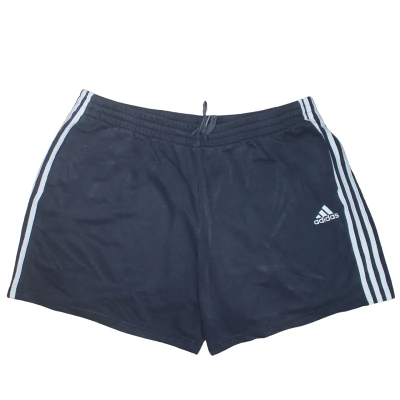 Adidas 90's 3 Stripes Baggy Chino Shorts XXXLarge (3XL) Navy Blue sold by Vintage Club