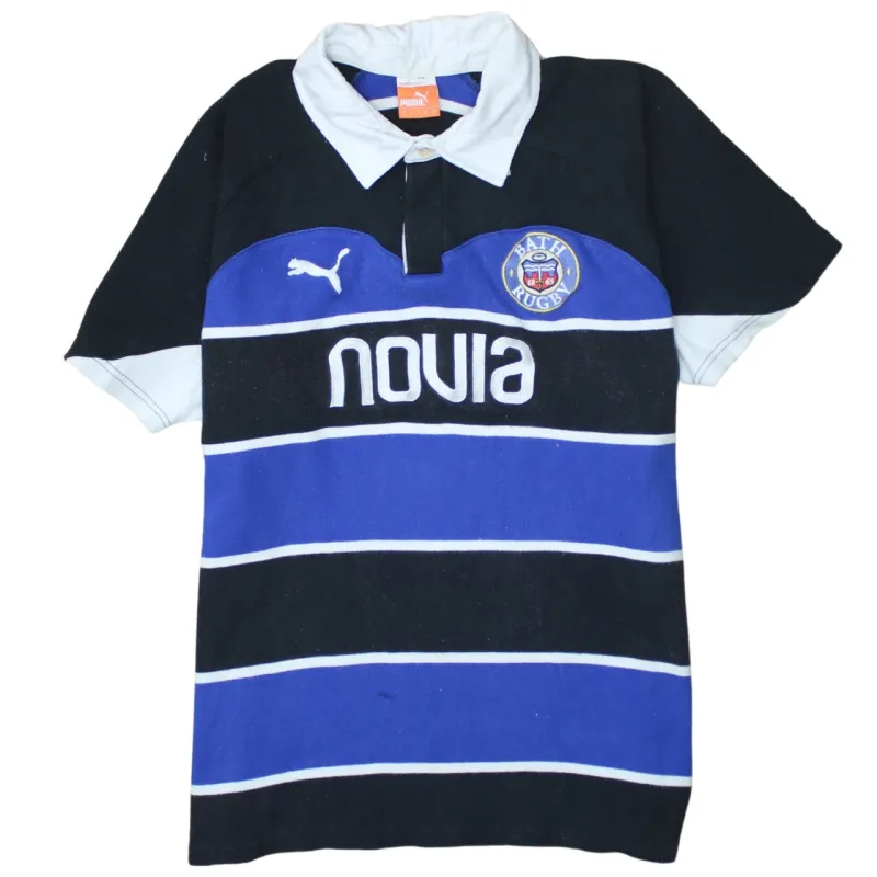 Puma 90's Short Sleeves Quarter Button Polo Shirt Large Black sold by Vintage Club