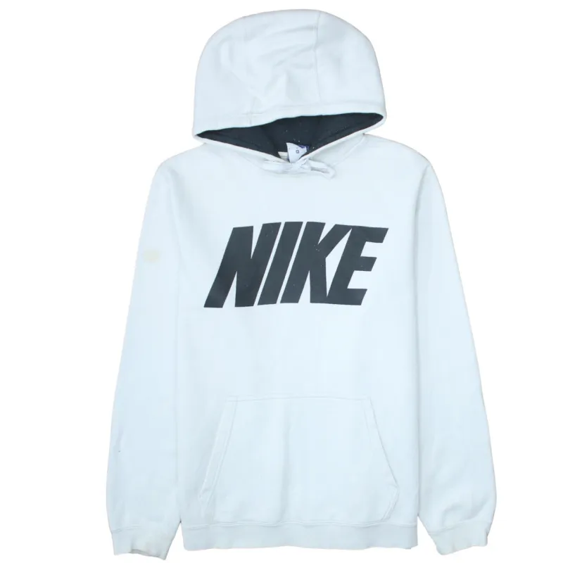 Nike 90's Spellout Pullover Hoodie Medium White sold by Vintage Club