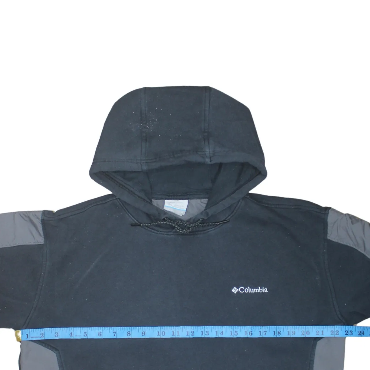 Columbia 90's Drawstring Pockets Pullover Hoodie Medium Black sold by Vintage Club product image thumbnail 5