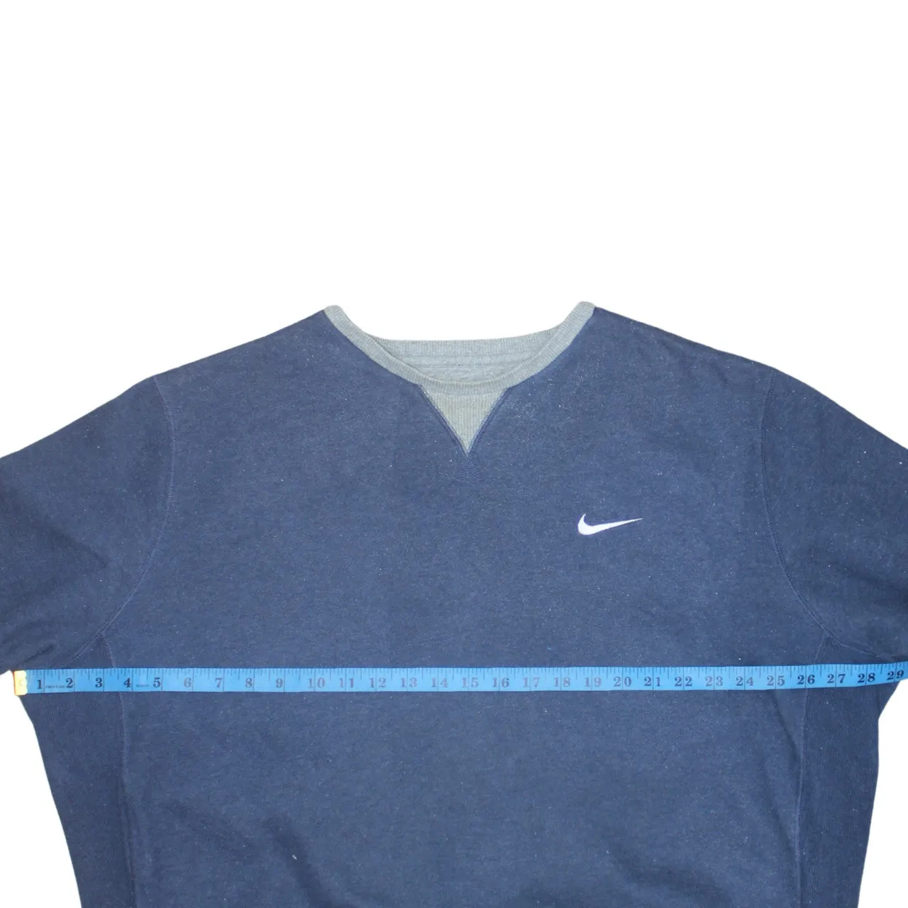 Nike 90's Swoosh Crew Neck Sweatshirt XXLarge (2XL) Navy Blue sold by Vintage Club product image thumbnail 5
