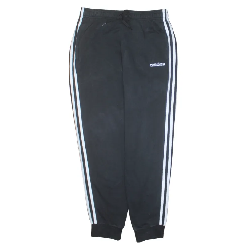Adidas 90's 3 Stripes Casual Joggers / Sweatpants Medium Black sold by Vintage Club