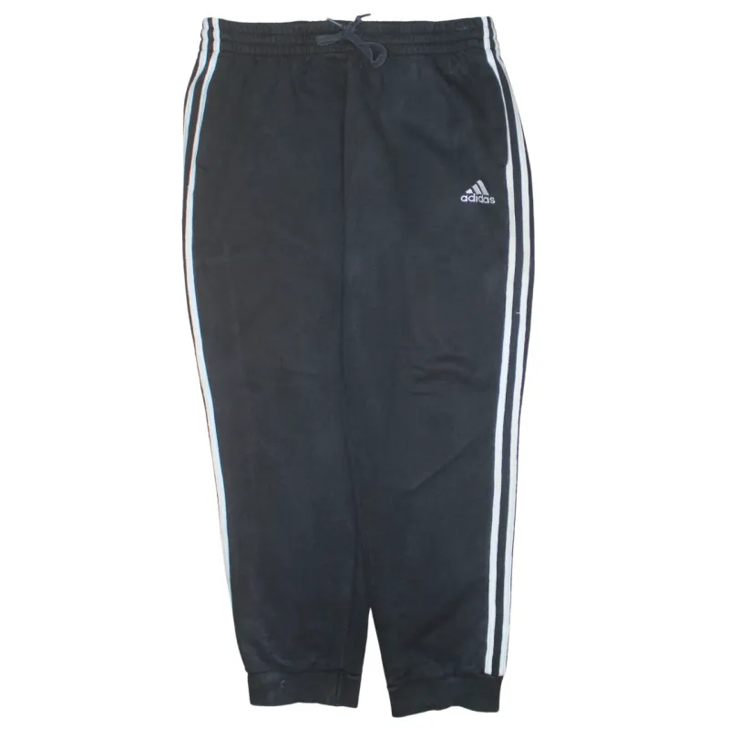 Adidas 90's 3 Stripes Casual Joggers / Sweatpants Large Black sold by Vintage Club