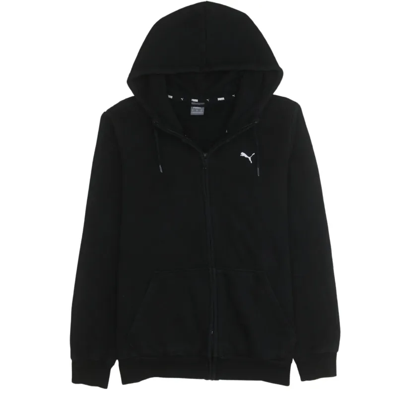 Puma 90's Drawstring Pockets Full Zip Up Hoodie Medium Black sold by Vintage Club