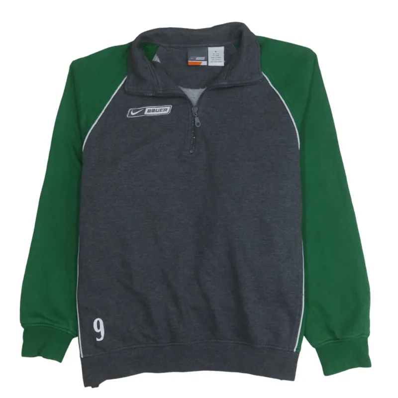 Nike 90's Swoosh Quarter Zip Sweatshirt XLarge Grey sold by Vintage Club