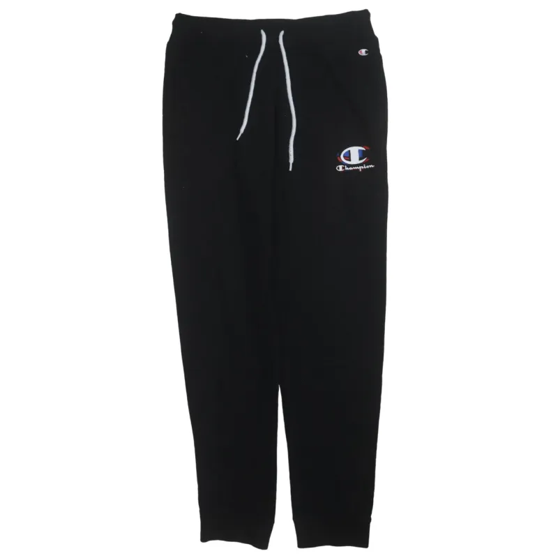 Champion 90's Rib Cuff Casual Joggers / Sweatpants Small Black made by Champion