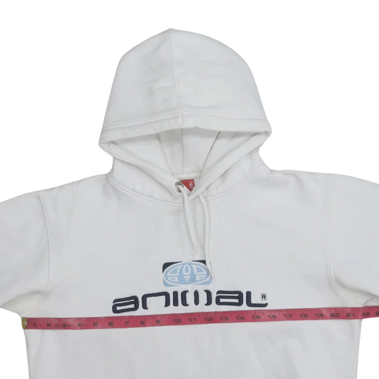 Animal 90's Spellout Pullover Hoodie Medium White sold by Vintage Club product image thumbnail 5