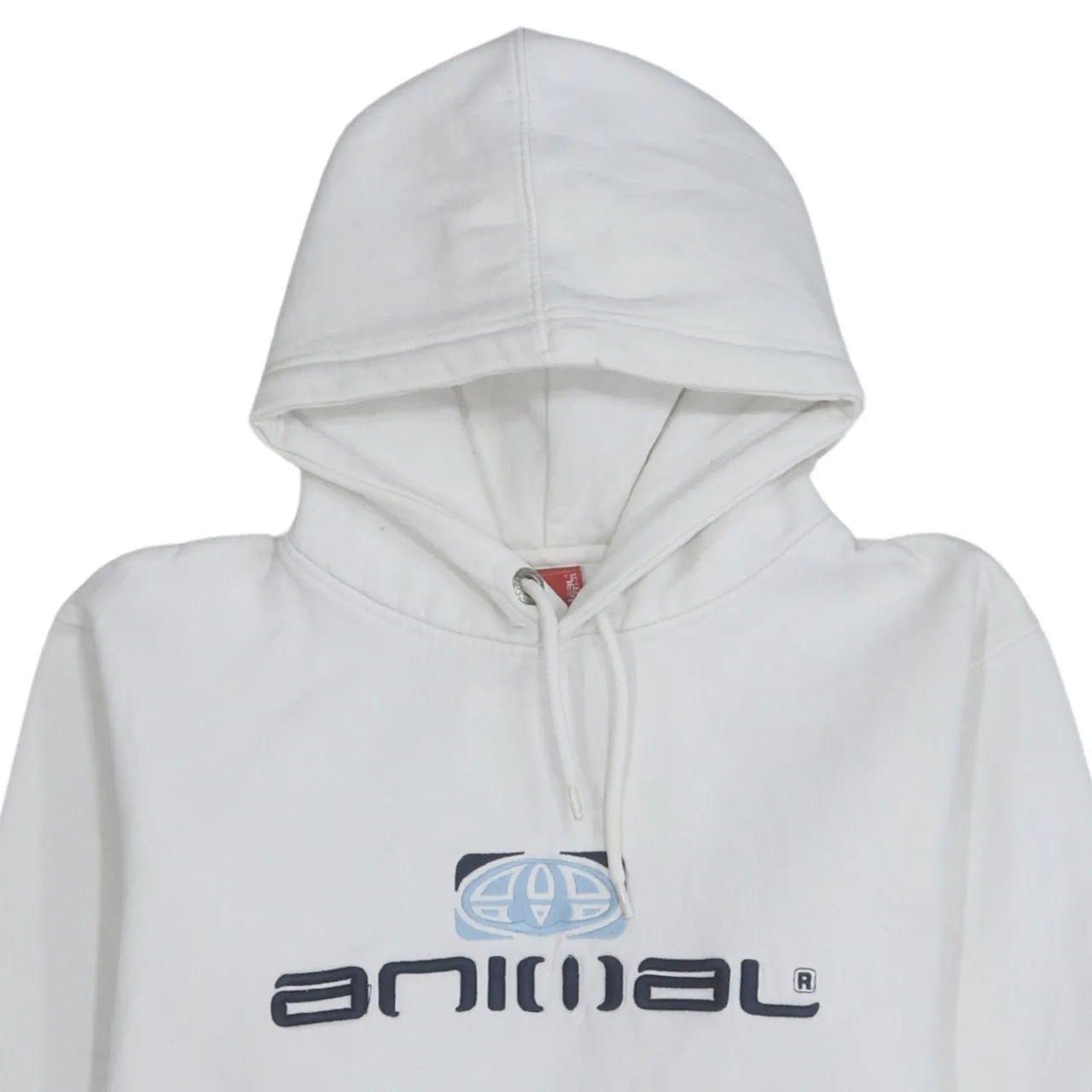 Animal 90's Spellout Pullover Hoodie Medium White sold by Vintage Club product image thumbnail 3
