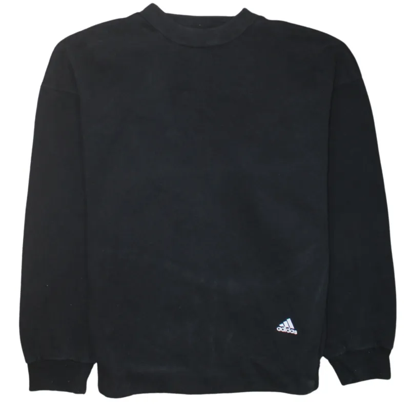 Adidas 90's Lightweight Crew Neck Sweatshirt Medium Black sold by Vintage Club