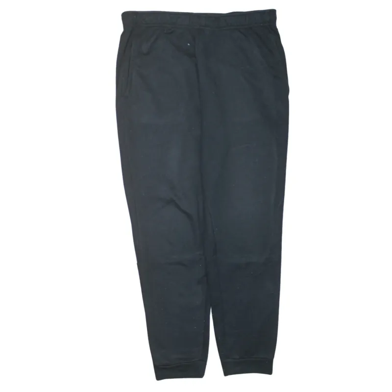 Nike 90's Elasticated Waistband Drawstrings Casual Joggers / Sweatpants Medium Black made by Nike