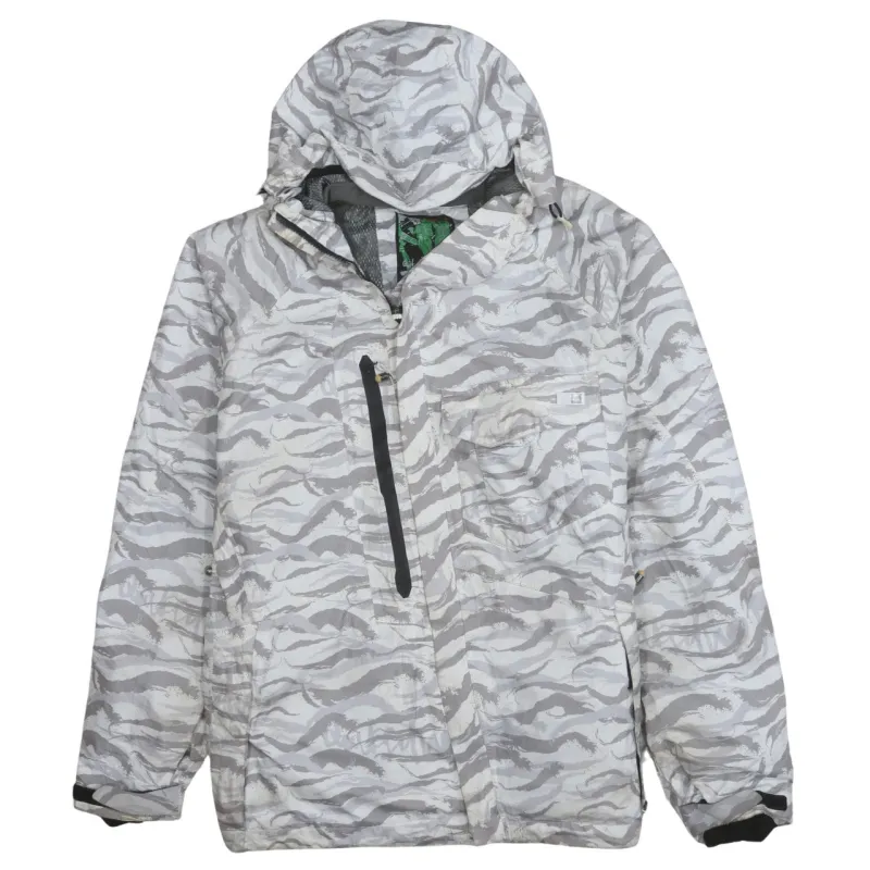 Retro 90's Plain Full Zip Up Windbreaker Medium Grey sold by Vintage Club