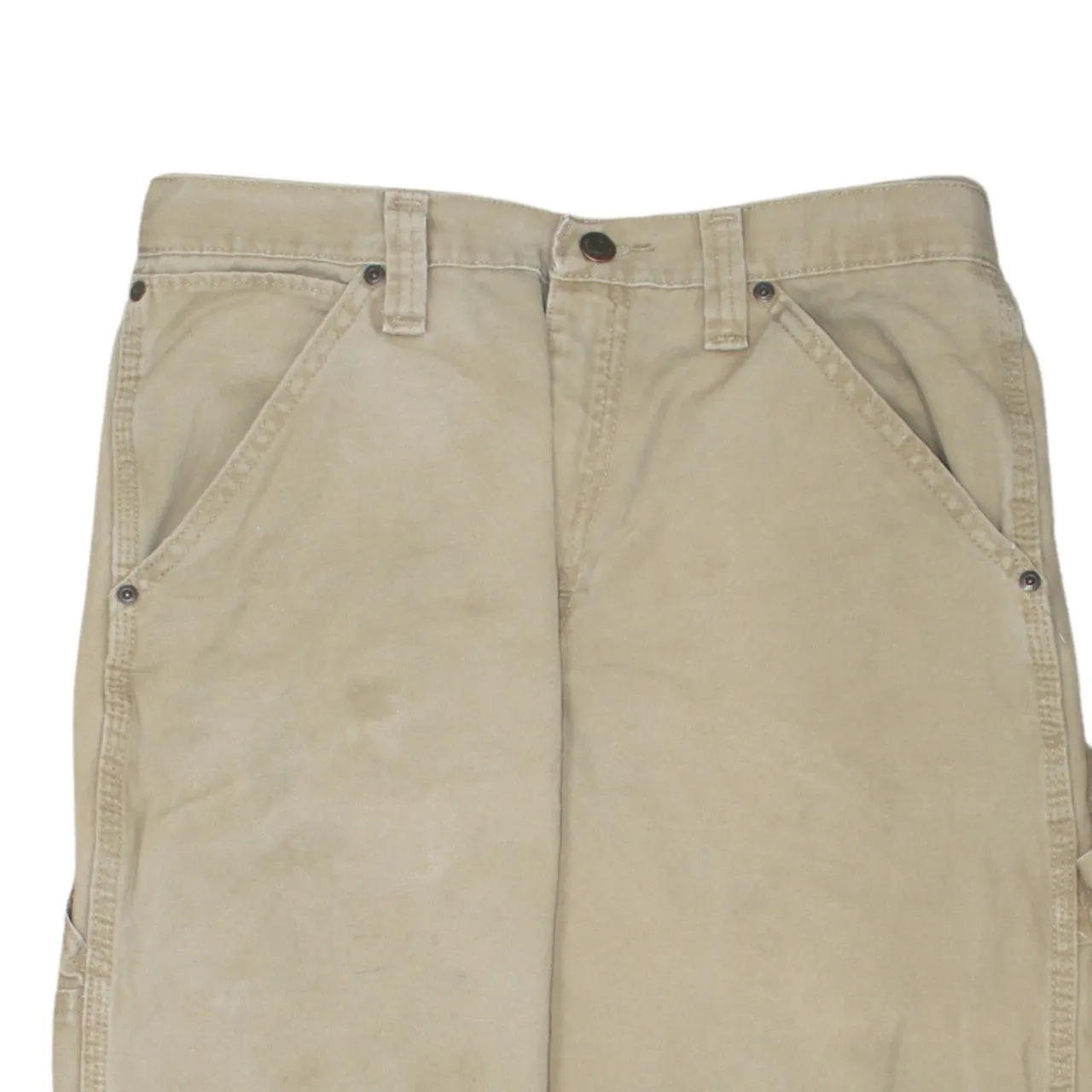 Wrangler 90's Drawstring Pockets Straight Leg Baggy Trousers / Pants 30 Beige Cream sold by Vintage Club product image thumbnail 3