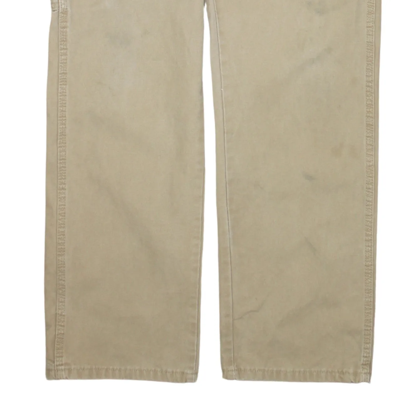 Wrangler 90's Drawstring Pockets Straight Leg Baggy Trousers / Pants 30 Beige Cream sold by Vintage Club product image thumbnail 4