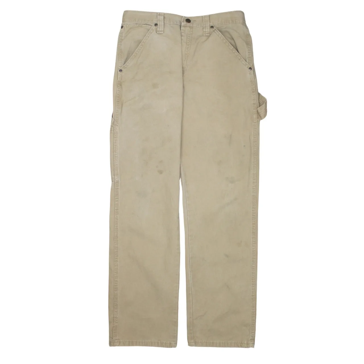 Wrangler 90's Drawstring Pockets Straight Leg Baggy Trousers / Pants 30 Beige Cream sold by Vintage Club product image thumbnail 2