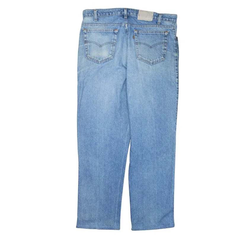 Levi Strauss &Co 90's Lightwash Straight Leg Baggy Jeans / Pants 38 Blue sold by Vintage Club
