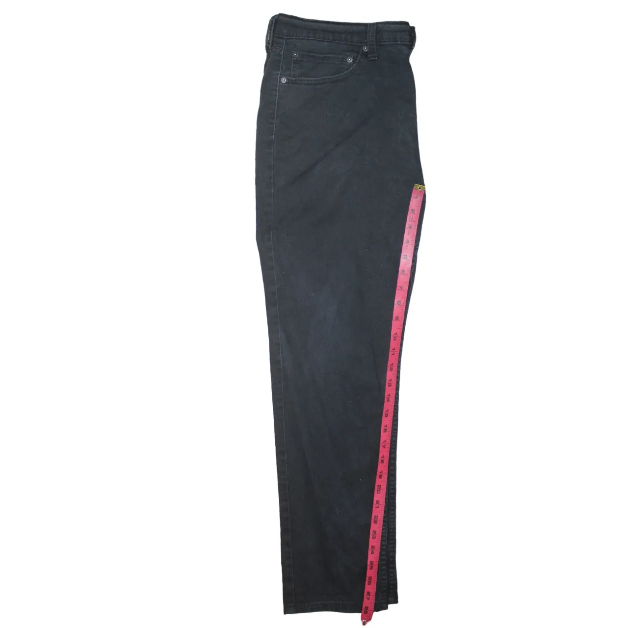 Signature 90's Lightweight Straight Leg Baggy Trousers / Pants 36 Black sold by Vintage Club product image thumbnail 5