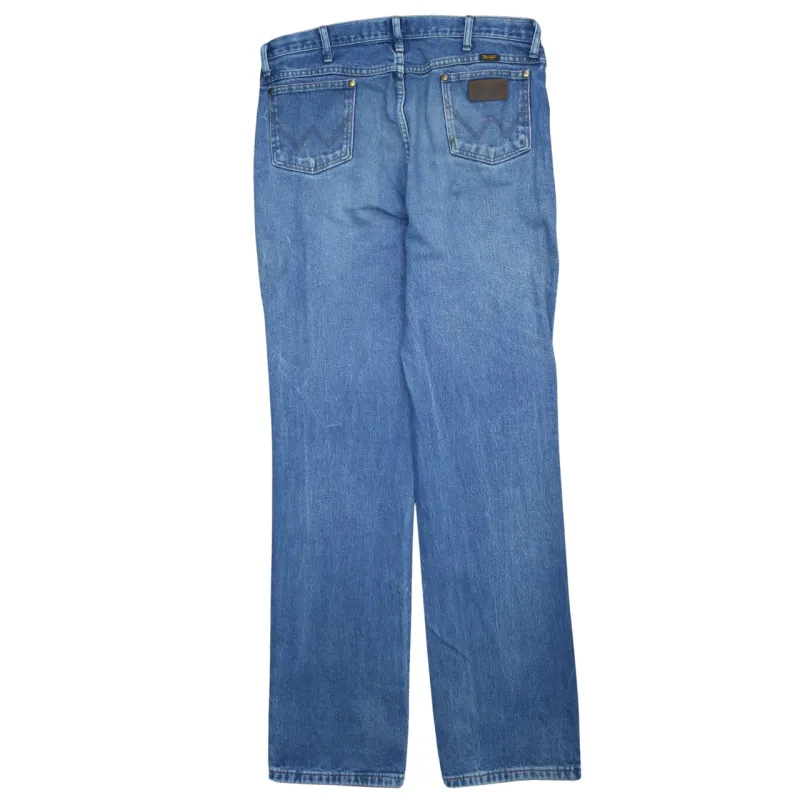 Wrangler 90's Lightwash Straight Leg Baggy Jeans / Pants 38 Blue sold by Vintage Club