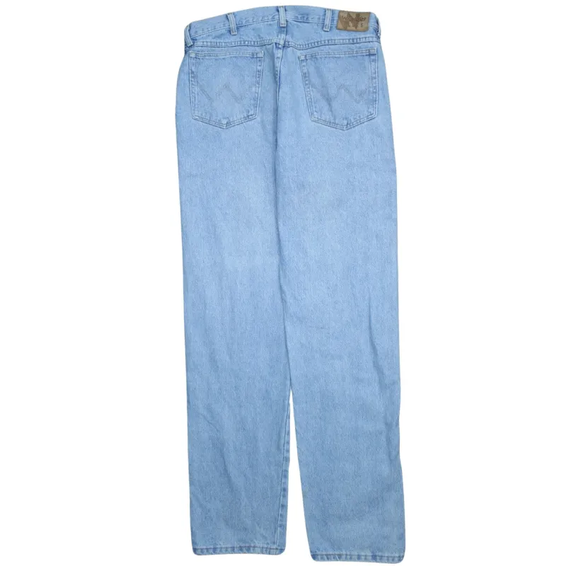 Wrangler 90's Lightwash Straight Leg Baggy Jeans / Pants 34 Blue sold by Vintage Club