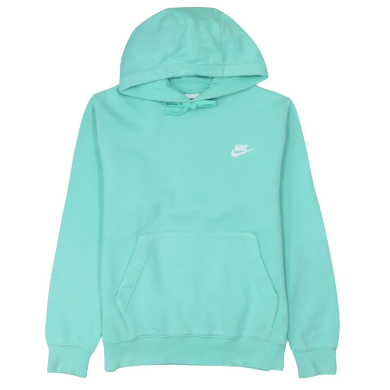 Nike 90's Swoosh Pullover Hoodie Small Blue sold by Vintage Club