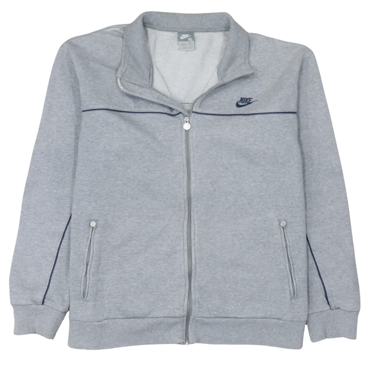 Nike 90's Swoosh Full Zip Up Sweatshirt XLarge Grey sold by Vintage Club