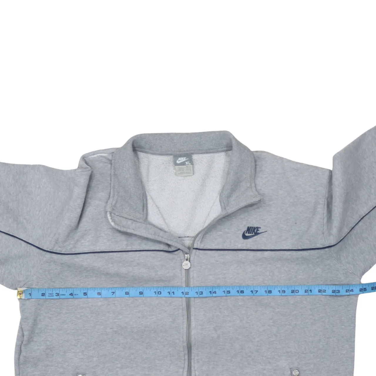Nike 90's Swoosh Full Zip Up Sweatshirt XLarge Grey sold by Vintage Club product image thumbnail 5