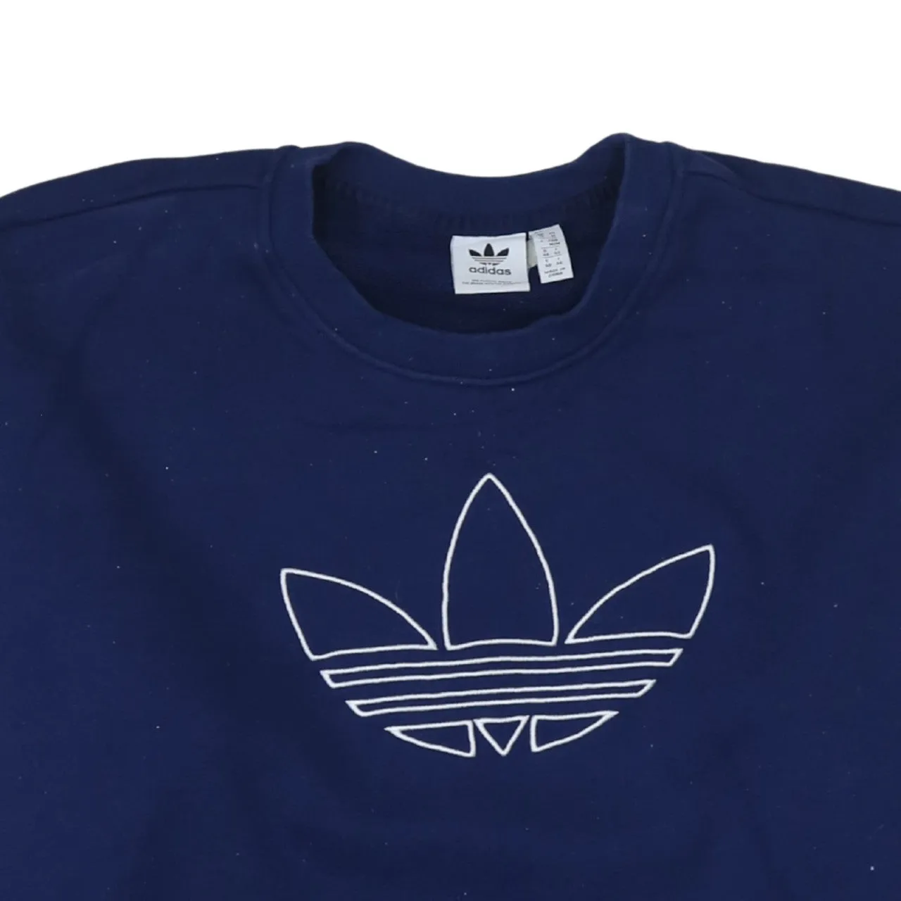 Adidas 90's Spellout Crew Neck Sweatshirt Medium Blue sold by Vintage Club product image thumbnail 3