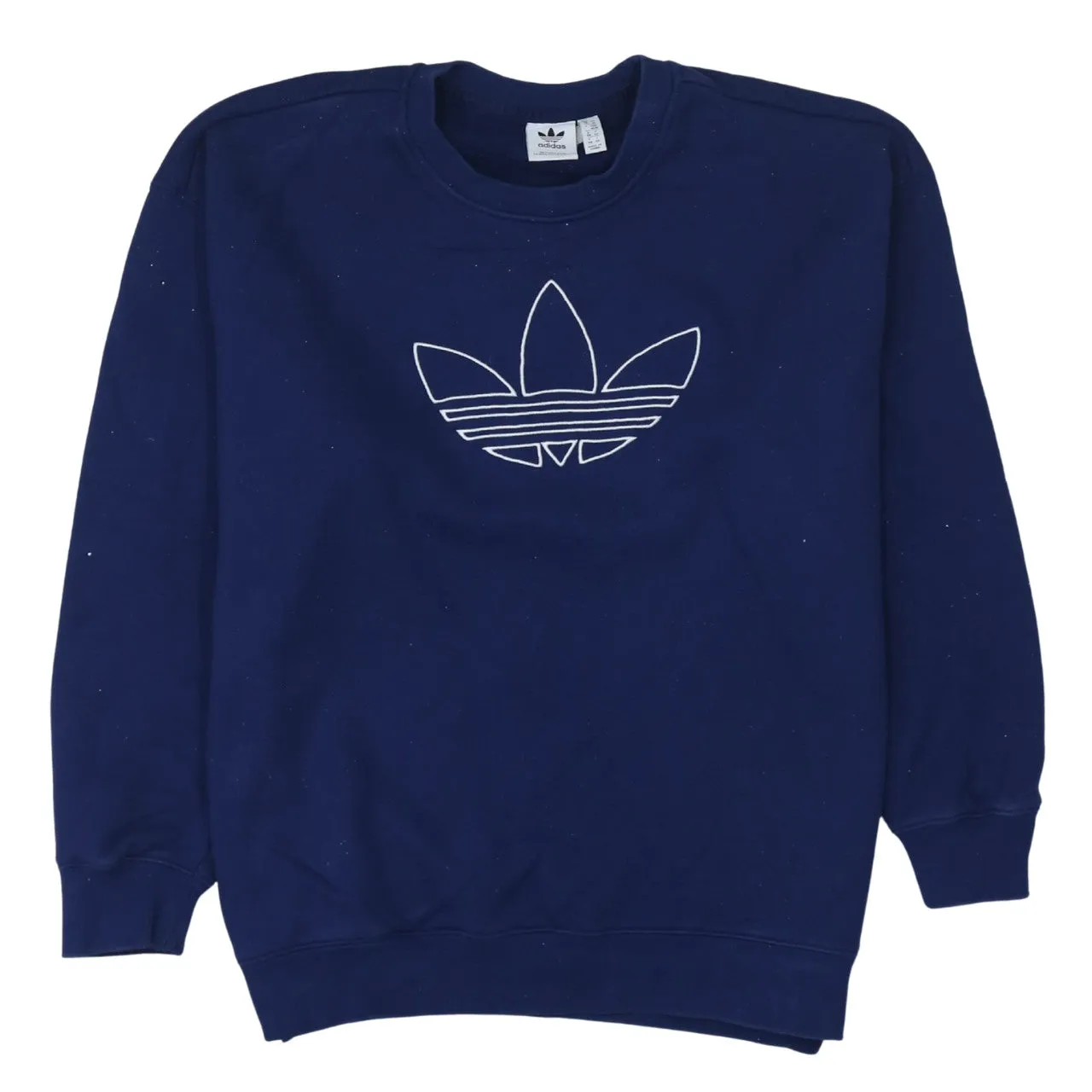 Adidas 90's Spellout Crew Neck Sweatshirt Medium Blue sold by Vintage Club
