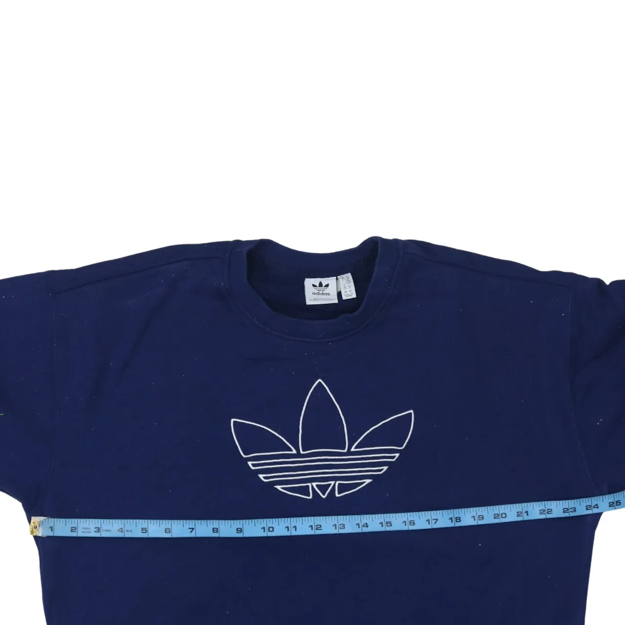 Adidas 90's Spellout Crew Neck Sweatshirt Medium Blue sold by Vintage Club product image thumbnail 5